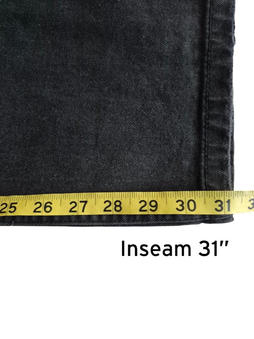 Refuge Denim Skater Y2K Wide leg Distressed Black Jeans Streetwear Size 03 - Picture 11 of 14